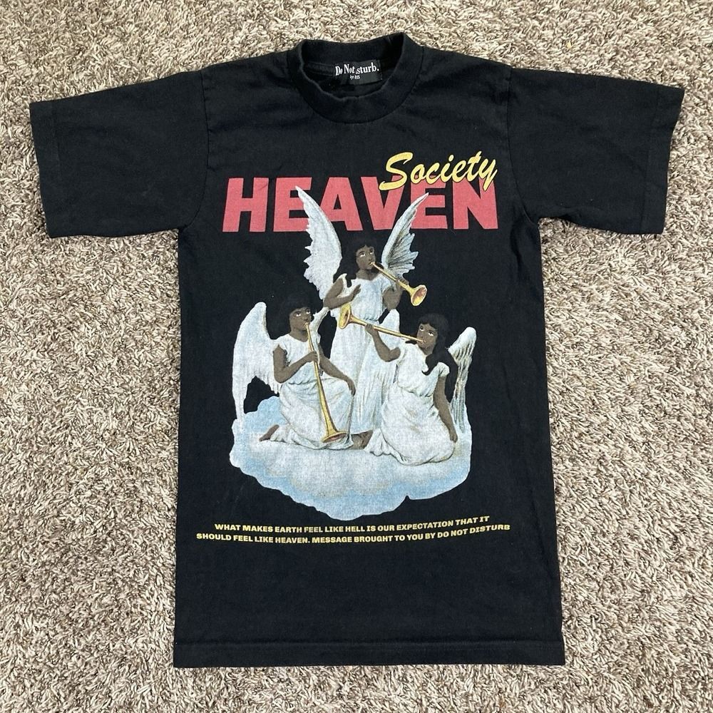 Do Not Disturb Shirt Womens Small Black Society Heaven Black Angels Ferris